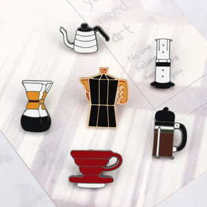 Coffee Collection Enamel Pin - Caiim Inc.