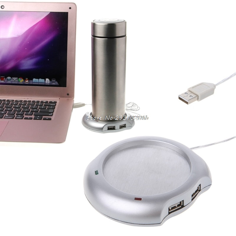 Grand coussin de tasse chauffant USB Drink Warmer Mug Heater Tray